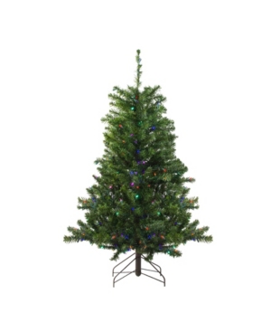 Northlight 4' Pre-lit Led Canadian Pine Artificial Christmas Tree In Green