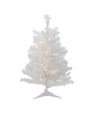 Northlight 3' Pre-lit Led Snow White Medium Artificial Christmas Tree
