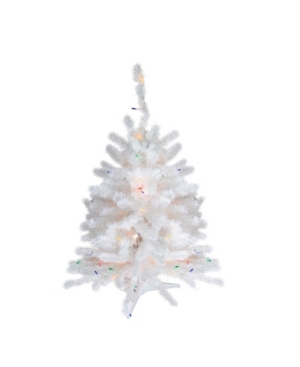 Northlight 18" Pre-lit Snow White Artificial Christmas Tree