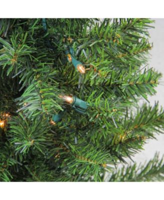 2' Pre-Lit Canadian Pine Artificial Christmas Tree - Clear Lights