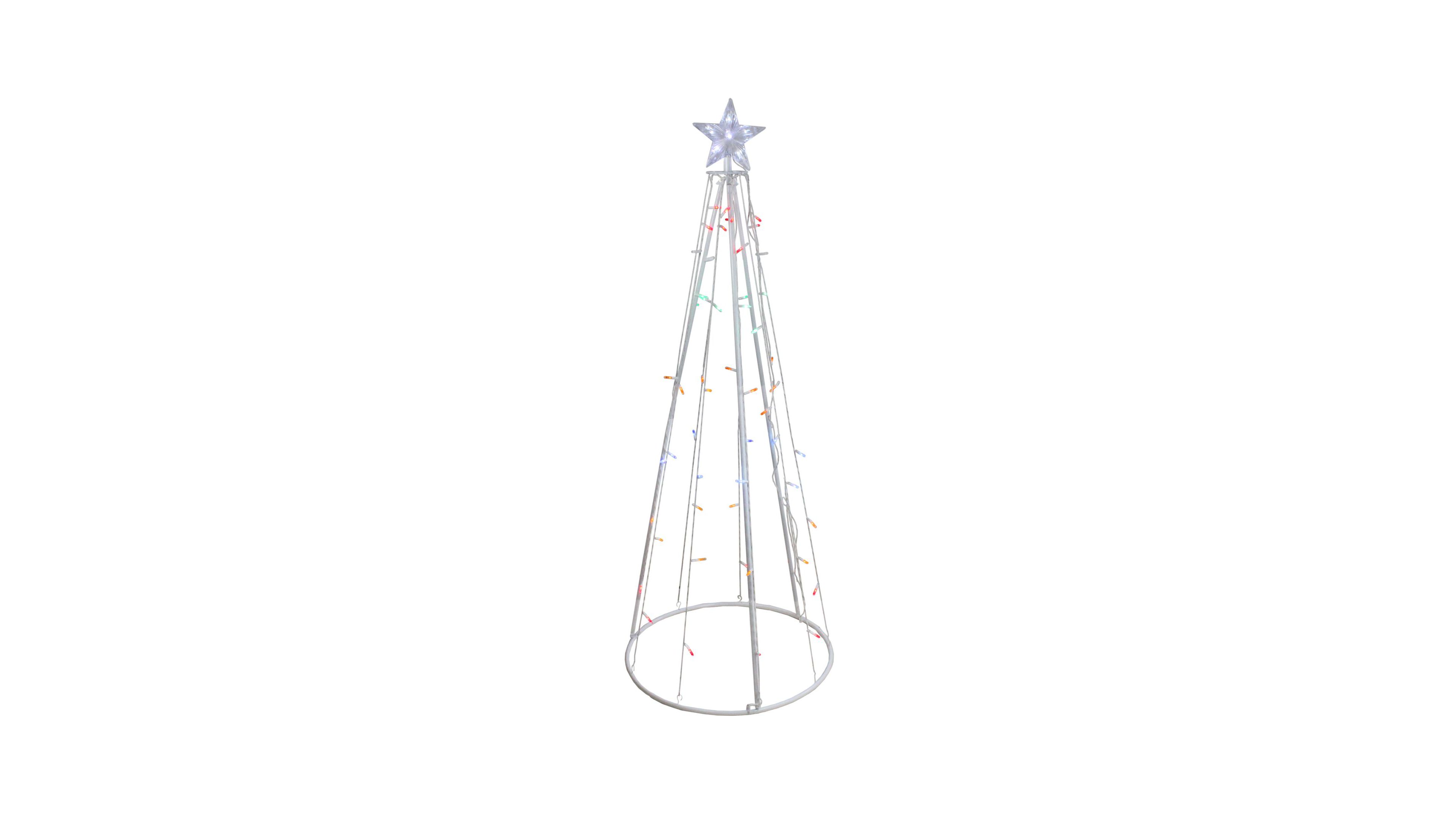 Multi Color Led Lighted Show Cone Christmas Tree Outdoor Decoration Collection