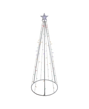 Northlight 6' Multi-color Led Lighted Cone Tree Outdoor Christmas Decoration