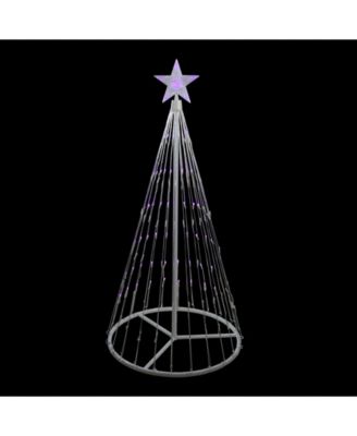 4' Purple LED Lighted Show Cone Christmas Tree Outdoor Decoration