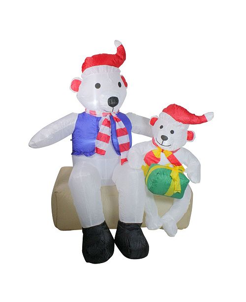 Northlight 4 Inflatable Polar Bear Family Lighted Christmas Yard
