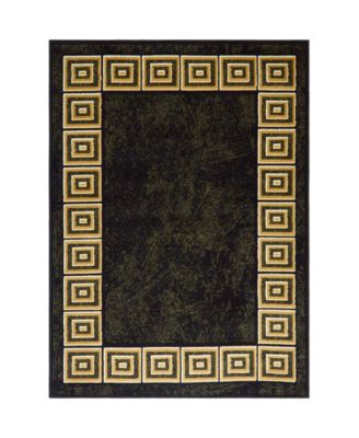 Global Rug Designs Global Rug Design Vision VIS06 Black Area Rug Collection