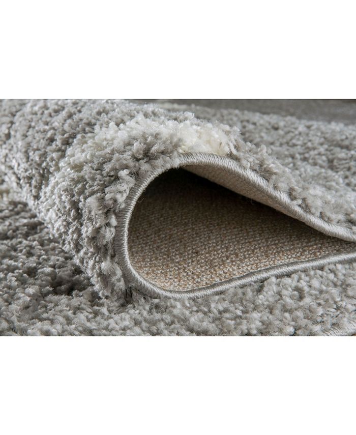 Main Street Rugs Bahia Shag Bas2323 Gray 7'10" x 10' Area Rug Macy's
