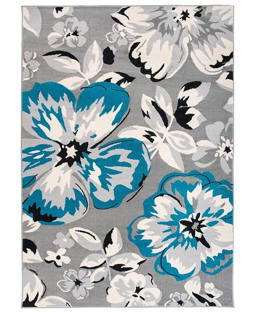 Main Street Rugs Home Haven Hav9098 Blue 5 X 7 Area Rug Reviews Rugs Macy S