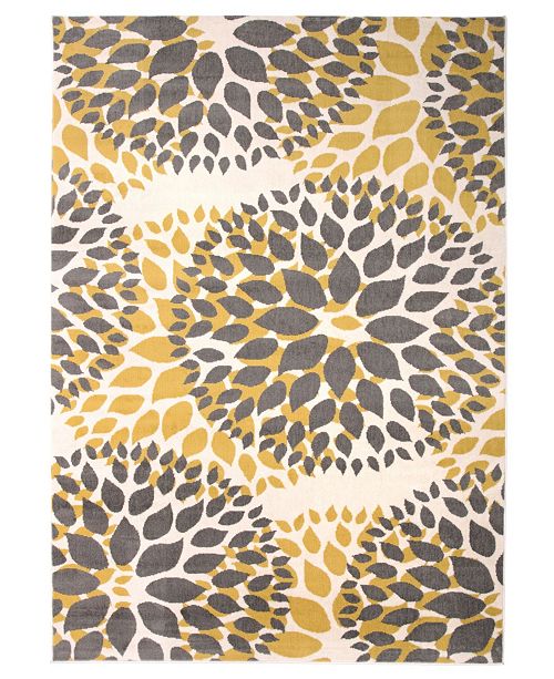 Main Street Rugs Home Haven Hav9099 Yellow 7 6 X 9 5 Area Rug Reviews Rugs Macy S
