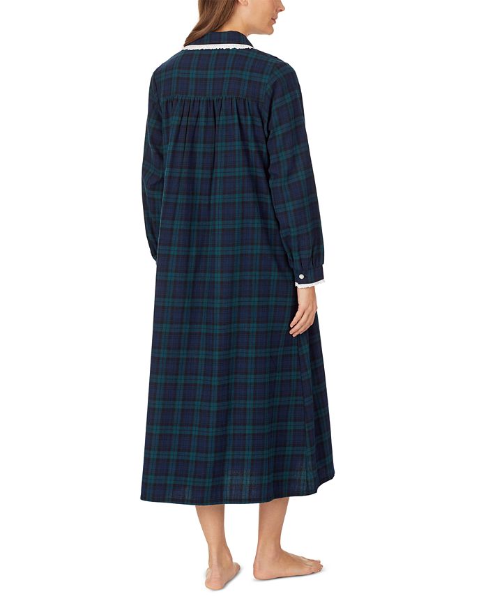 Lanz of Salzburg Cotton LaceTrim Flannel Nightgown & Reviews All