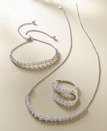 Wrapped in Love - Diamond Collar Necklace (1-1/2 ct. t.w.) in 14k White Gold, 16" + 2" extender
