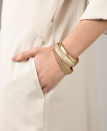 Italian Gold - Polished Bangle Bracelet