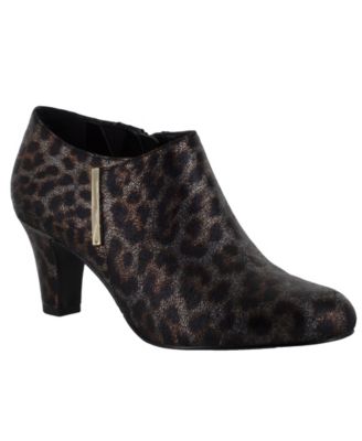 leopard and black booties