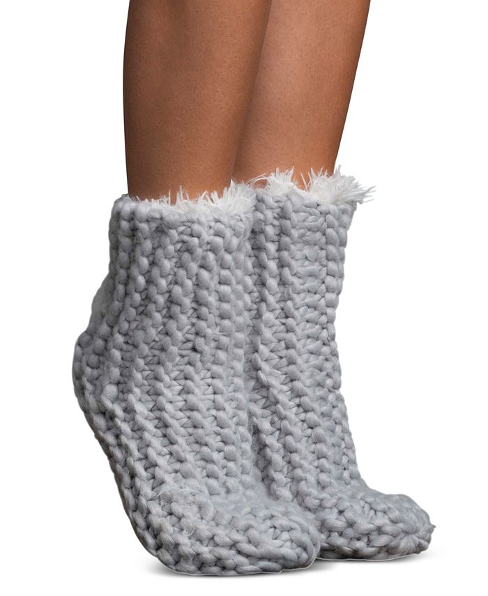 Lemon Chain Link Fuzzy Slipper Macy s