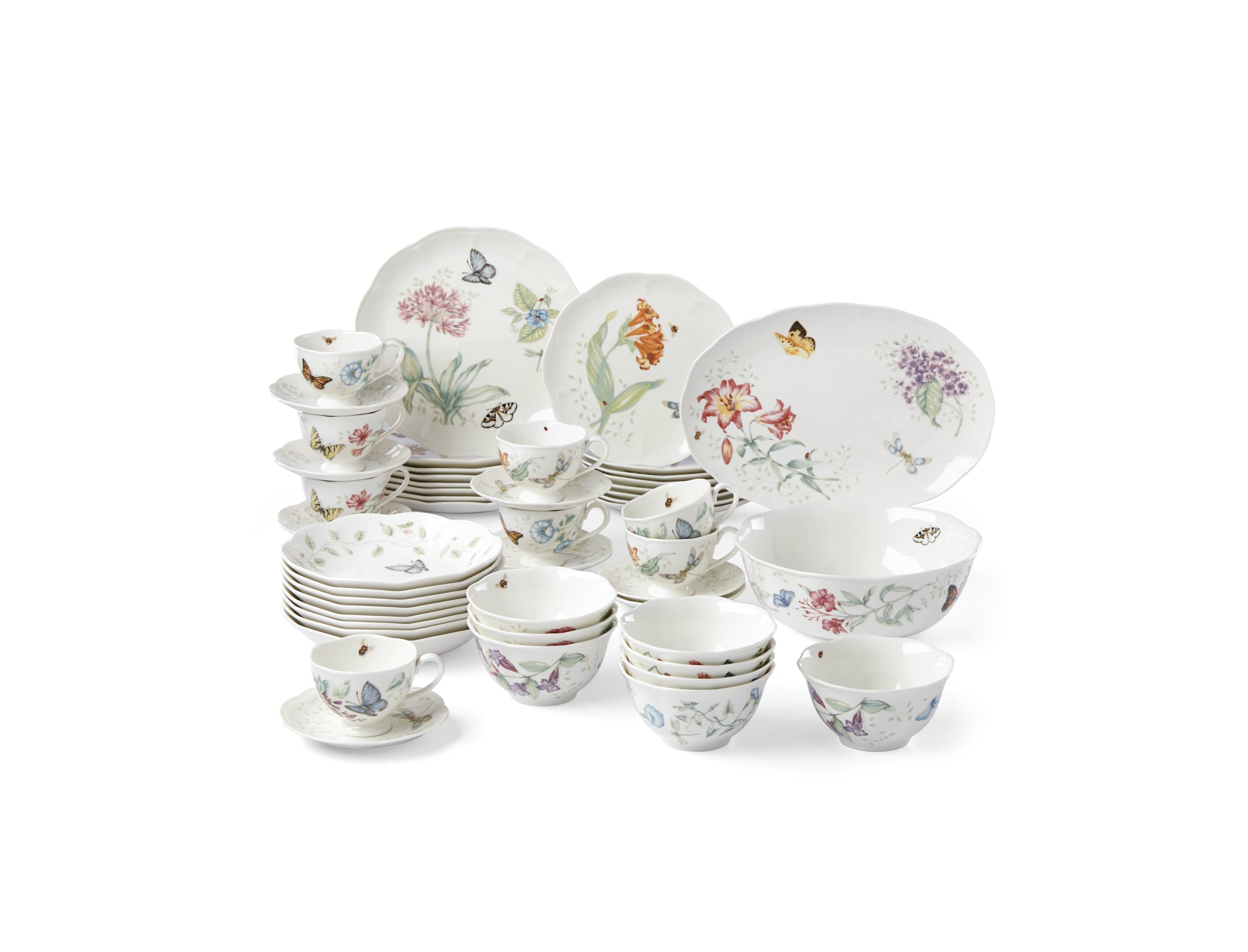Lenox Butterfly Meadow 50 Pc. Dinnerware Set, Service for 8, Exclusively at Macy's