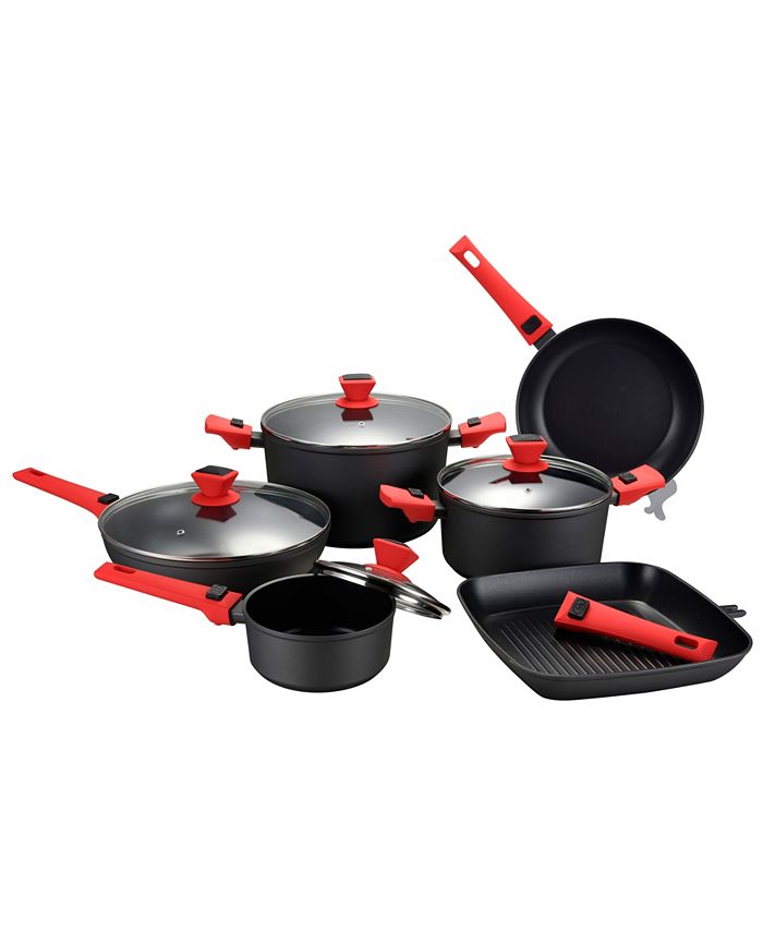 Amercook Scratch Resistant Aluminum Round Crepe Pan with Detachable