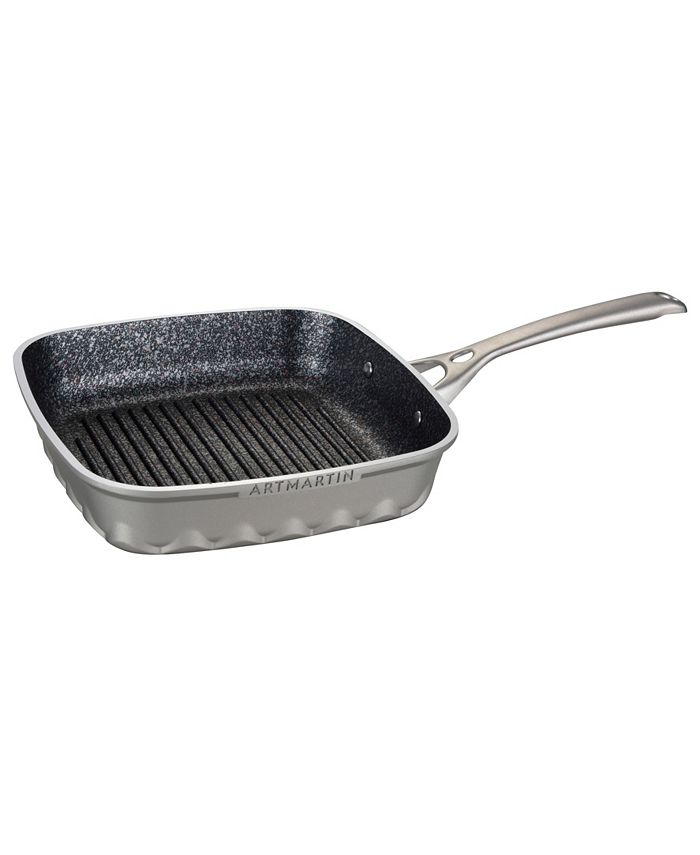 Amercook Die Cast Aluminum Square Grill Pan with Induction Bottom 10" x 10" Macy's