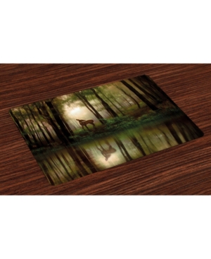 Ambesonne Nature Place Mats Set of 4