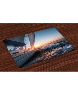 Ambesonne Nautical Place Mats Set of 4
