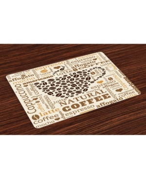 Ambesonne Modern Place Mats Set of 4