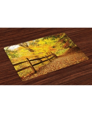 Ambesonne Landscape Place Mats Set of 4