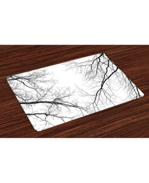 Ambesonne Forest Place Mats Set of 4