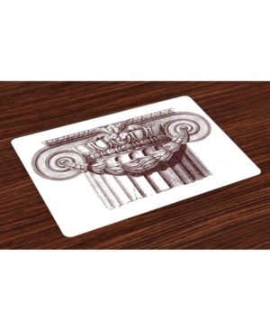 Ambesonne Vintage-Like Place Mats Set of 4