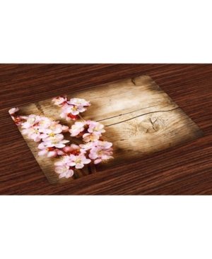Ambesonne Floral Place Mats Set of 4