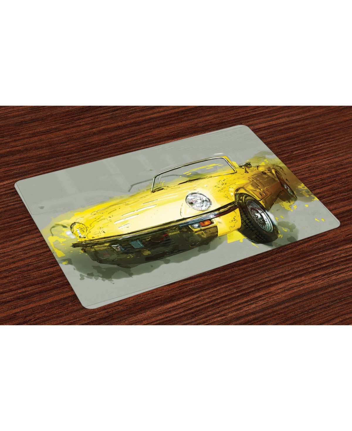 AMBESONNE CAR PLACE MATS, SET OF 4