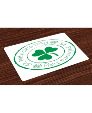 Ambesonne St Patrick's Day Place Mats Set of 4