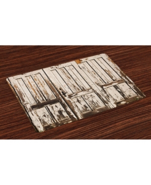 Ambesonne Rustic Place Mats Set of 4