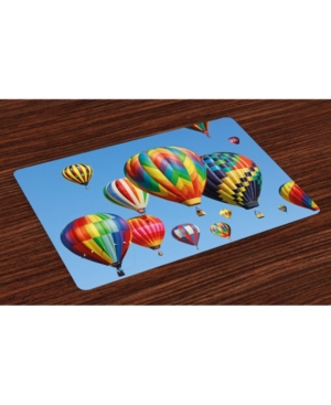 Ambesonne Colorful Place Mats Set of 4