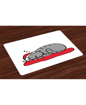Ambesonne Christmas Place Mats Set of 4