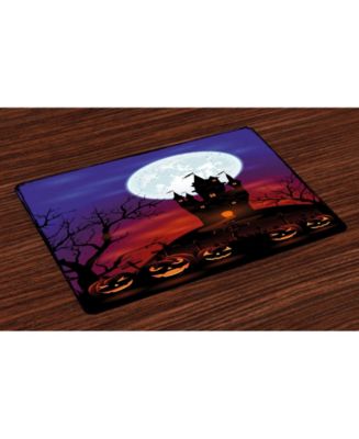 Ambesonne Halloween Place Mats, Set of 4 - Macy's