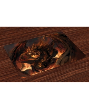 Ambesonne Dragon Place Mats Set of 4