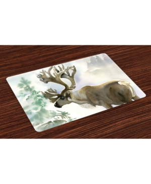 Ambesonne Antlers Place Mats Set of 4