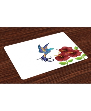 Ambesonne Hummingbird Place Mats Set of 4