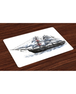 Ambesonne Vintage-Like Place Mats Set of 4