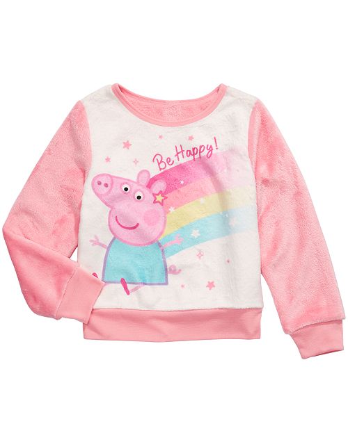 Evy Of California Peppa Pig Toddler Girls Be Happy Sweatshirt