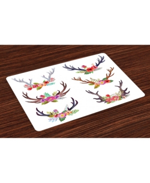 Ambesonne Antlers Place Mats Set of 4