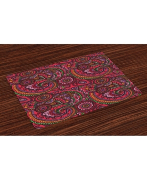 Ambesonne Asian Place Mats Set of 4