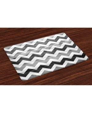 Ambesonne Chevron Place Mats Set of 4