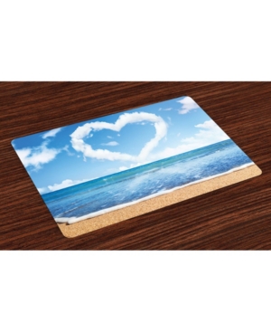 Ambesonne Valentines Day Place Mats Set of 4