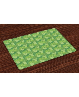 Ambesonne Green Place Mats Set of 4