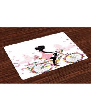 Ambesonne Bicycle Place Mats Set of 4