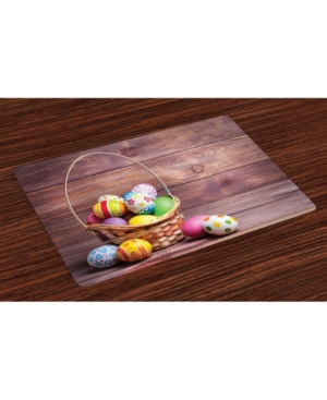 Ambesonne Easter Place Mats Set of 4
