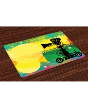 Ambesonne Movie theater Place Mats Set of 4