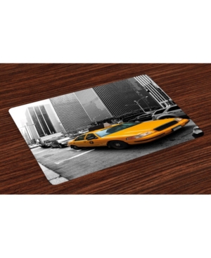Ambesonne City Place Mats Set of 4