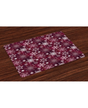 Ambesonne Winter Place Mats Set of 4