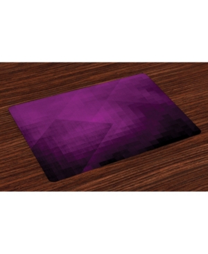 Ambesonne Eggplant Place Mats Set of 4