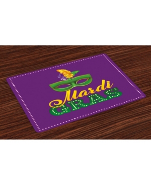 Ambesonne Mardi Gras Place Mats Set of 4